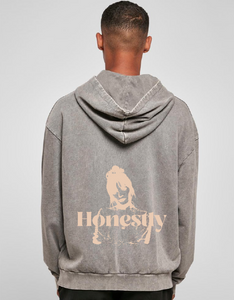 ULRIKKE HONESTLY - OVERSIZED GRÅ HERRE HOODIE