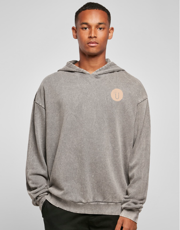 ULRIKKE HONESTLY - OVERSIZED GRÅ HERRE HOODIE