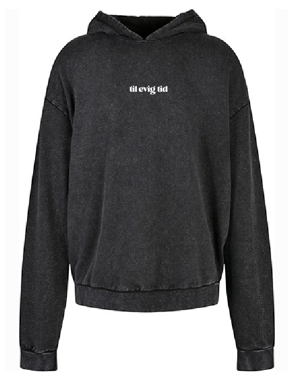 ULRIKKE til evig tid - OVERSIZED SORT DAME HOODIE