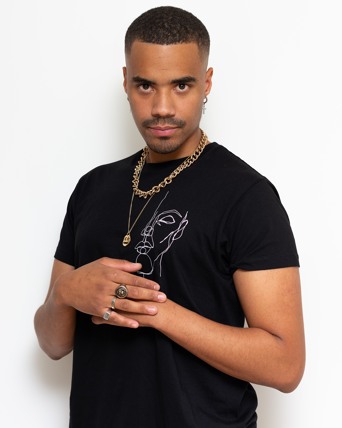 MAISON FACEPRINT T-Skjorte